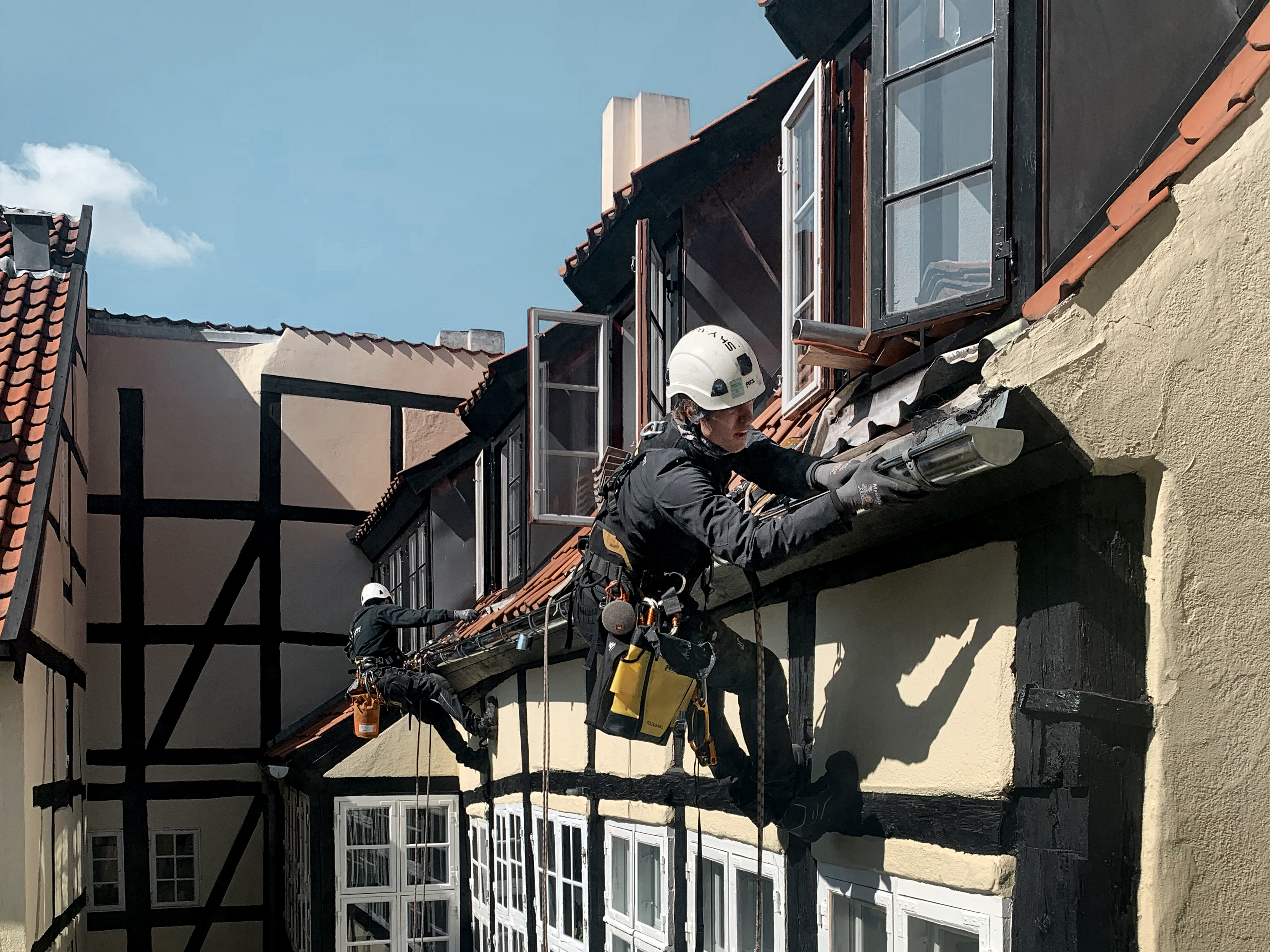 Rope Access på bindingsværk hus