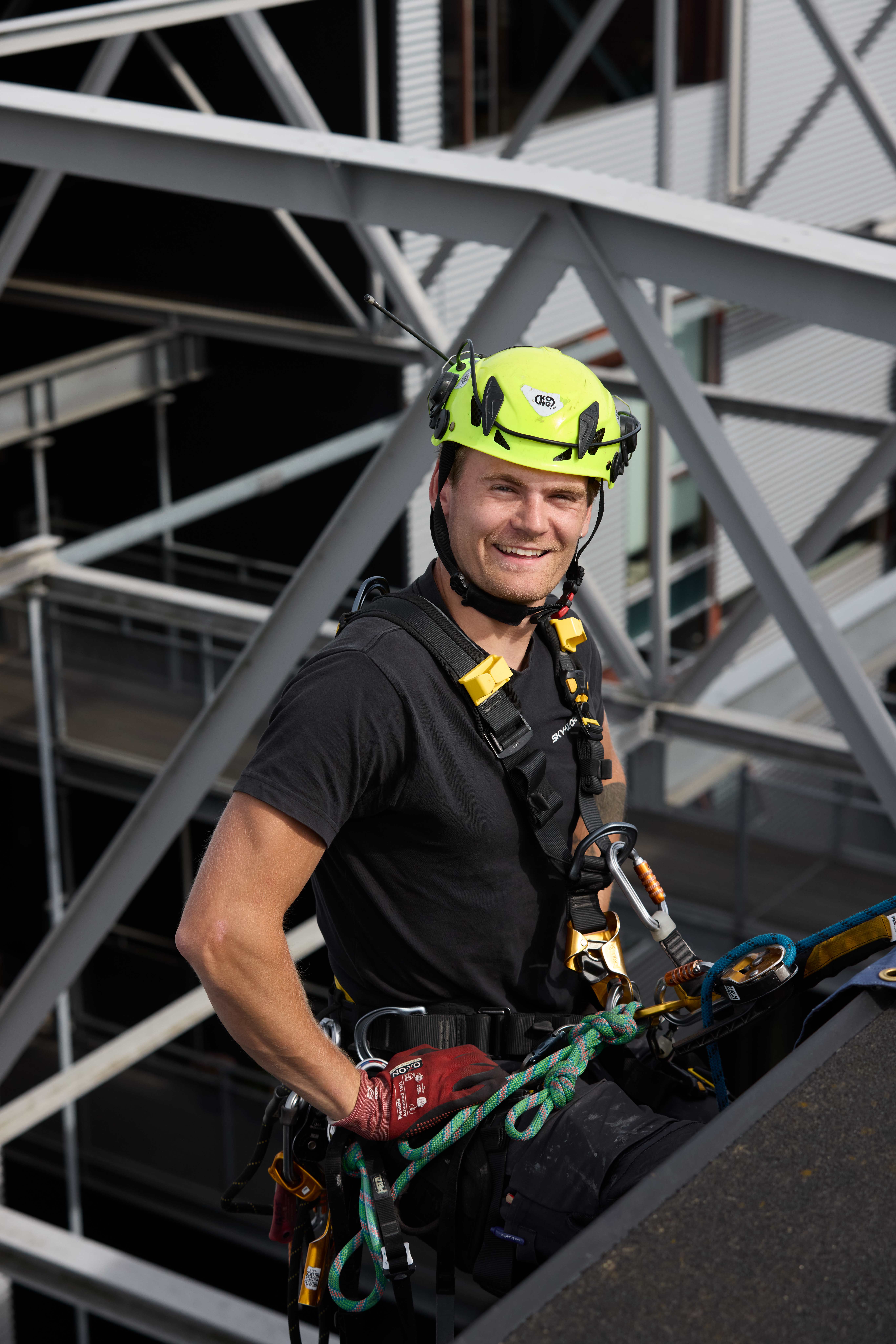 Rope Access medarbejder fra Sky-Work
